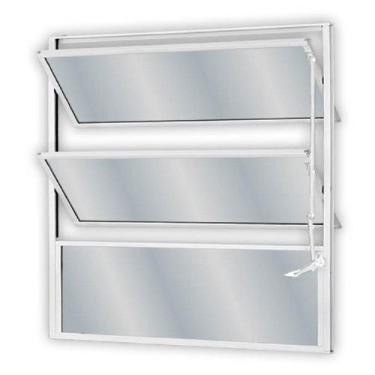 Imagem de Janela de Alumínio Basculante 60x40cm Vidro Mini Boreal Soft MGM
