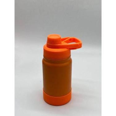 Imagem de Garrafa Térmica MS-966 350ml Capa Protetora Silicone - Pinpin, Laranja