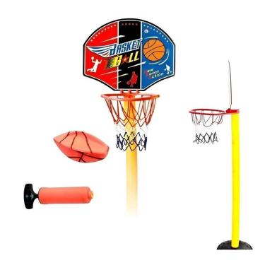 Imagem de Cesta De Basquete Infantil Tabela 1.15M Bola E Bomba Inclusa