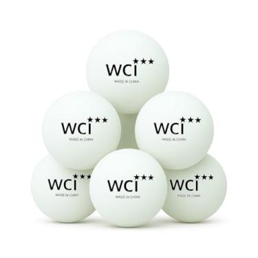 Imagem de PARTY BALL Bolas de pingue-pongue esportivas – Bolas de tênis de mesa profissionais 3 estrelas tamanho oficial 40 mm, durável de alto desempenho para treinamento e competição, branco (pacote com 6)