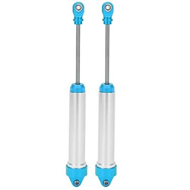 Imagem de CUOFYUNL 2 peças amortecedores RC Controle Remoto amortecedor de suporte traseiro de metal sem mola para carro para UDR (Azul)