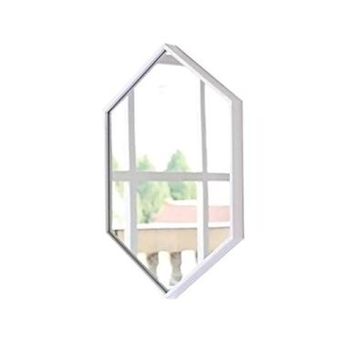 Imagem de Espelho de vestir criativo espelho decorativo de banheiro espelho de vaidade arte de ferro dourado montagem na parede espelho de banheiro espelho de maquiagem barbearia espelho decorativo (cor: