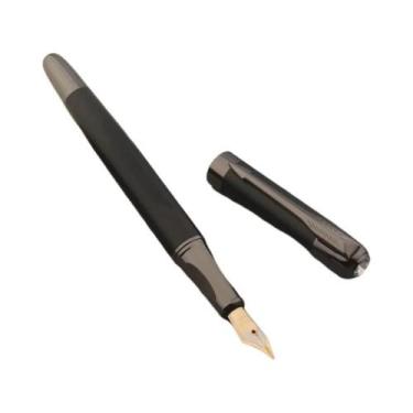 Imagem de Caneta-tinteiro De Metal Preto Fosco Para Escritório, Material Escolar