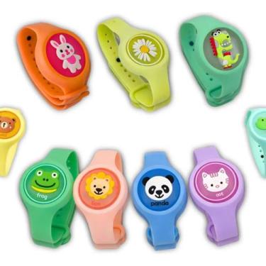 Imagem de 5 Pulseiras Repelente Infantil Sortida Led Viagem Mosquito - shopameri