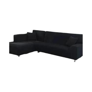 Imagem de Capas De Sofá Em L De Cor Sólida E Elásticas, Protetores De Canto Espe