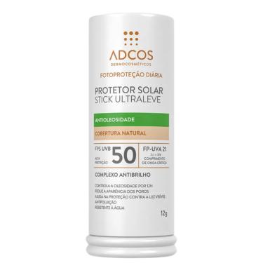 Imagem de Adcos Protetor Solar Stick Ultraleve Antioleosidade FPS 50 Nude 12g