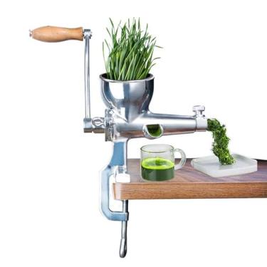 Imagem de Espremedor Manual | Extrator de Sumo em Aço Inoxidável - Com Escova de Limpeza e Esprimidor de Romã com Manivela Manual,Para Citrinos, Uvas, Cana de Açúcar, Laranjas e Bagas