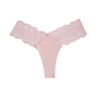 Imagem de Calcinhas Sexy De Renda Com Cintura Baixa Para Mulheres, G String Resp