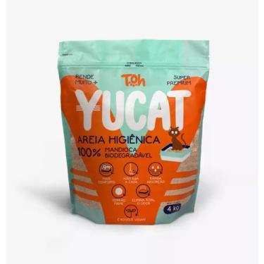 Imagem de Yucat Areia Sanitária Higiênica Biodegradável Para Gatos 4kg - Toh