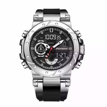 Imagem de Relógio Militar Masculino FOXBOX 0056 Aço inoxidável