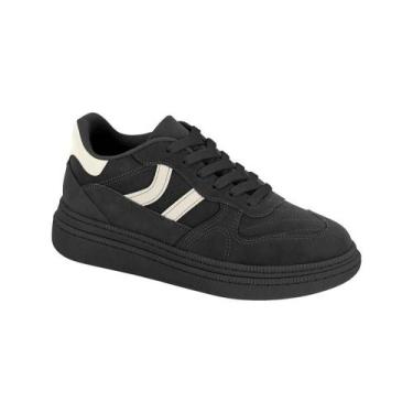 Imagem de Tênis Flatform Moleca Feminino Nobuck Casual Conforto Preto, 37, Preto