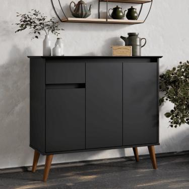 Imagem de Aparador 1 Gaveta 3 Portas Londres Preto