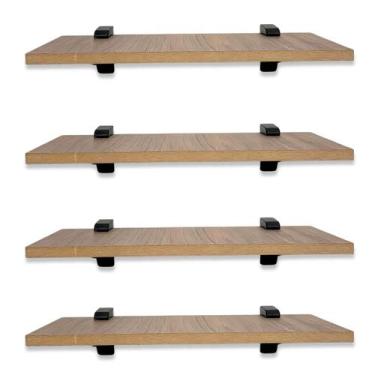 Imagem de Prateleiras MDF Laminado 15mm REFORÇADO 3un c/ Suporte Tucano Decoraçã