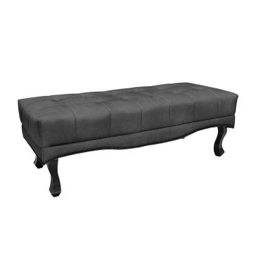 Imagem de Calçadeira Baú Recamier Casal Queen 160cm Alba Suede - Loja Sheep