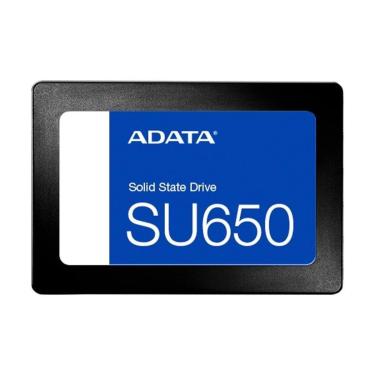Imagem de SSD Adata SU650, 512GB, SATA III, 2.5", Leitura: 520MB/s, Gravação: 450MB/s, Preto -ASU650SS-512GT-R-Unissex