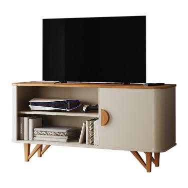 Imagem de Rack Venice 120cm para TV até 50" com Pés em Madeira Maciça