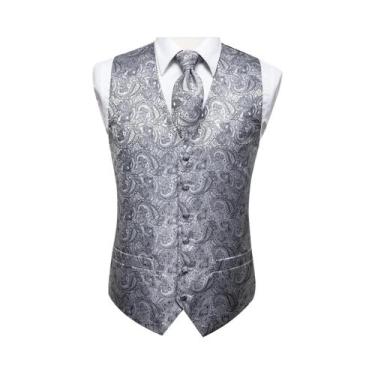 Imagem de Colete De Luxo Masculino Dourado Com Gravata Borboleta, Lenço De Bolso