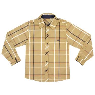 Imagem de Camisa Juvenil Look Jeans Manga Longa Burb - 14 - CAQUI-Masculino