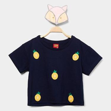 Imagem de Blusa Cropped Infantil Kyly Abacaxi Menina-Feminino