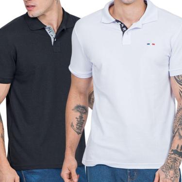 Imagem de Kit 2 Camisas Polo França Industrie Básica Piquet Premium-Masculino