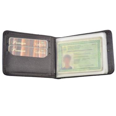 Imagem de Carteira Masculina TURIM em Couro Galvani, Marrom café