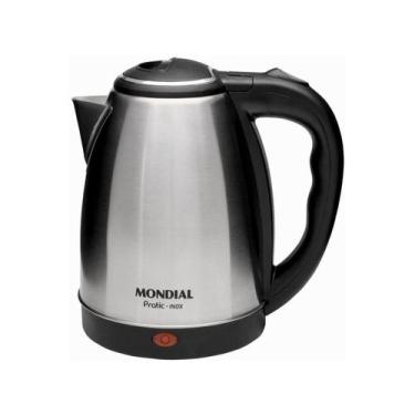 Imagem de Chaleira Elétrica Mondial Pratic Inox CE-06 Inox 220V, Prata, 220V
