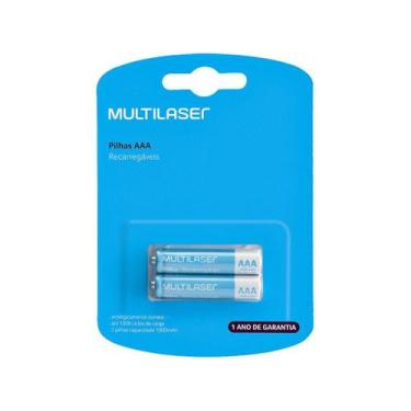 Imagem de Pilha Recarregavel AAA 1000MAH Blister com 2 Multilaser CB051
