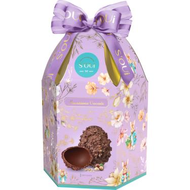 Imagem de Ovo de Páscoa S’OUI Chocolate ao Leite Crocante Macadâmia 360g