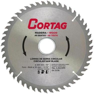 Imagem de Disco de Serra Circular 10" (250mm) Cortag, 48 Dentes