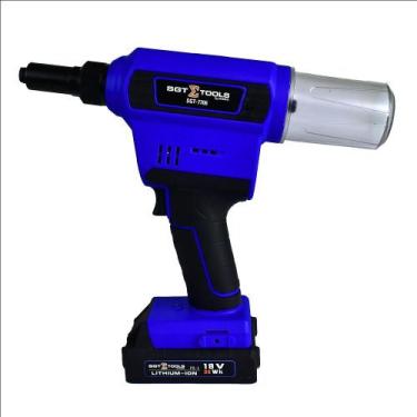 Imagem de Rebitador a bateria 18V 2Ah para rebites até 1/4" com 2 Baterias - SGT