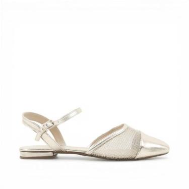 Imagem de Sapatilha Metalizada Tela - DORACI, Champagne, 36