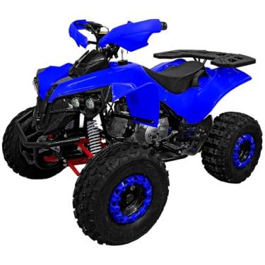 Imagem de Quadriciclo Atv 125cc Gasolina P Elétrica com Ré 0 km Freio a Disco 4t - Tatv125 - Azul