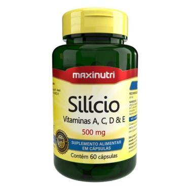 Imagem de Silício + Vitaminas A-C-D-E 500mg 60 Cápsulas Maxinutri