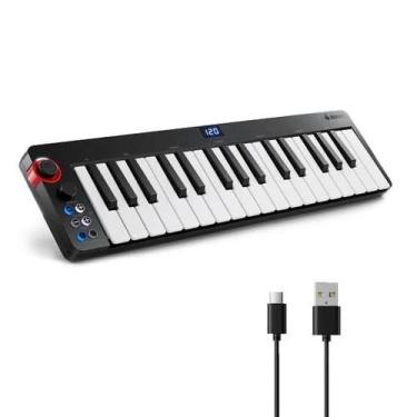 Imagem de Teclado Controlador Donner N32 32 Teclas Mini Sensíveis USB MIDI Arpej