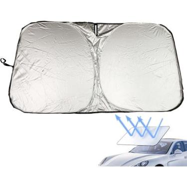Imagem de Tela bloqueador solar dobravel para parabrisa do carro - bazar do saar