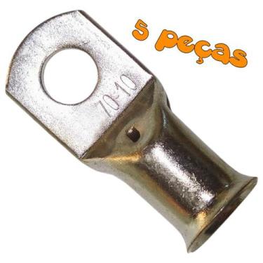Imagem de Kit 5 Terminal Olhal de Compressão para Cabos e Fios de 70mm - 3MAJ