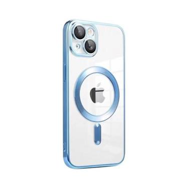 Imagem de Capa Magnética Transparente De Luxo Para Apple Magsafe Compatível Com 