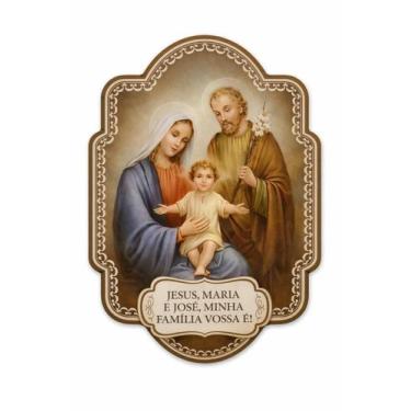 Imagem de Adesivo Sagrada Família Resinado Resinado Carro/Moto/ Notebook - Zanat