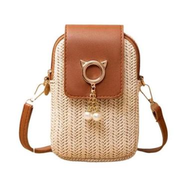 Imagem de Bolsa Transversal Mini Feminina Fofa Para Celular, Estilo Casual Urban