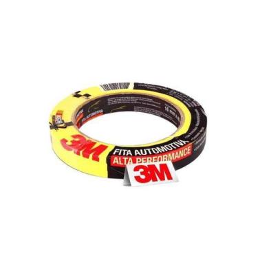 Imagem de Fita Crepe Amarela Automotiva Alta Performance 18mmx40m 3M
