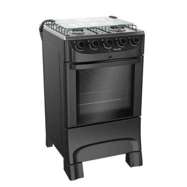 Imagem de Fogão Mueller MFI4BB 4 Bocas Automático Mesa de Inox Forno 48,1L Bivol
