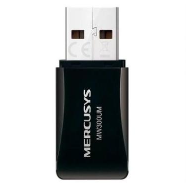 Imagem de Mini Adaptador Mercusys USB Wireless MW300UM-Masculino
