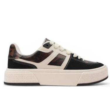Imagem de Tenis Vizzano Branco Off Preto Onça Feminino Original 1477.202-Feminino
