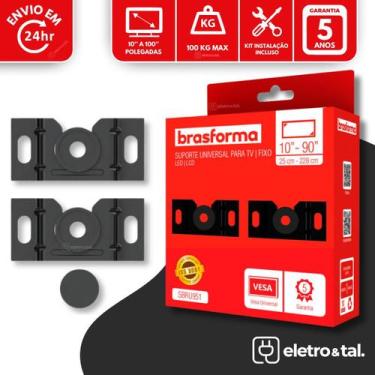 Imagem de Suporte para Televisão Universal Fixo LED LCD Plasma 10 24 32 43 50 55