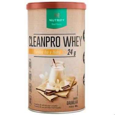 Imagem de Clean Pro Whey ISO e Hidro 450g Nutrify, Baunilha
