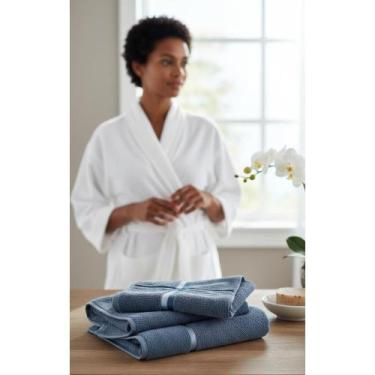 Imagem de Toalha Banhão Algodão 70x1.40m Azul Sereno Antipilling - Congratulatio