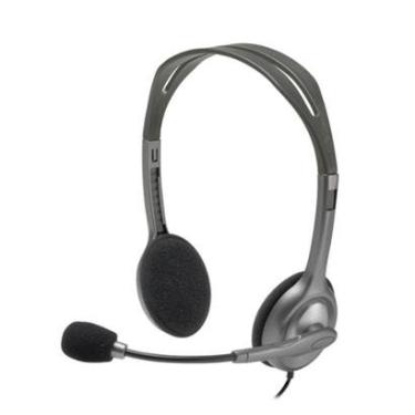 Imagem de Headset com fio Logitech H111 com Microfone com Redução de Ruído e Conexão 3,5mm - 981-...
