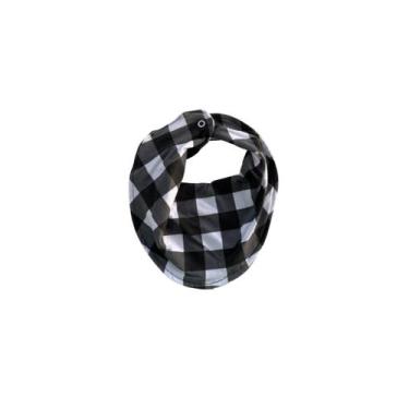 Imagem de Babador Xadrez Preto/Branco Acessórios De Bebe - Raccoon