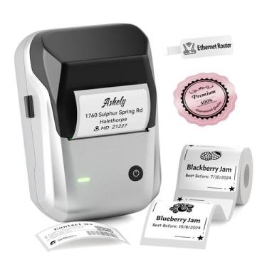 Imagem de Impressora de Etiquetas Térmicas NIIMBOT B1 Bluetooth - Fita Prateada