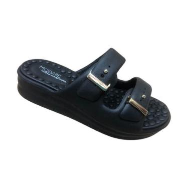 Imagem de Chinelo Ortopédico Modare  Papete Esporão Massageador cor:pretotamanho